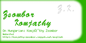 zsombor komjathy business card